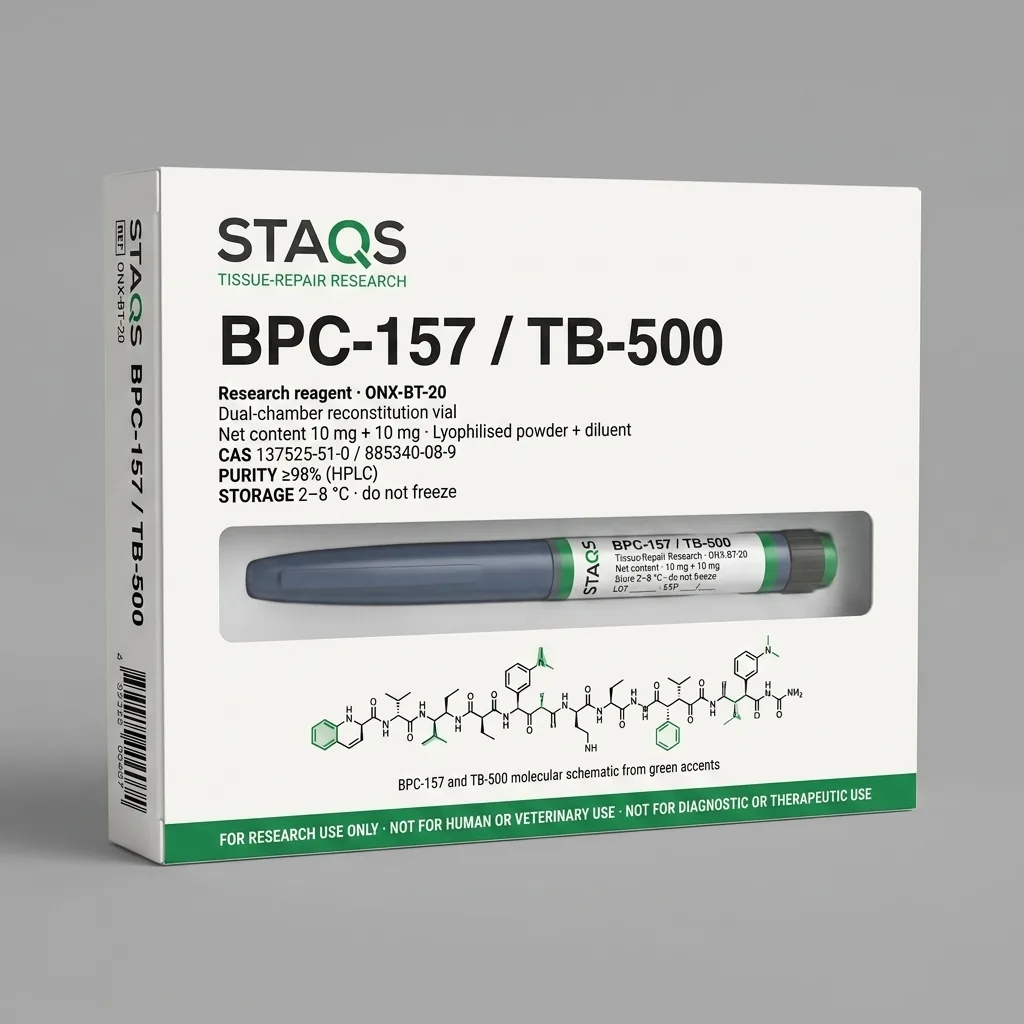 BPC-157 / TB-500 research reagent carton