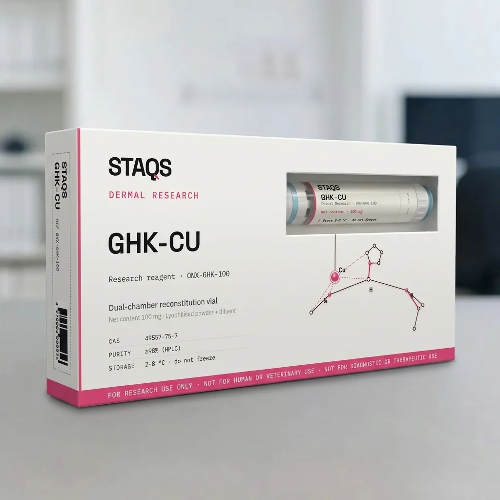 GHK-Cu research reagent carton